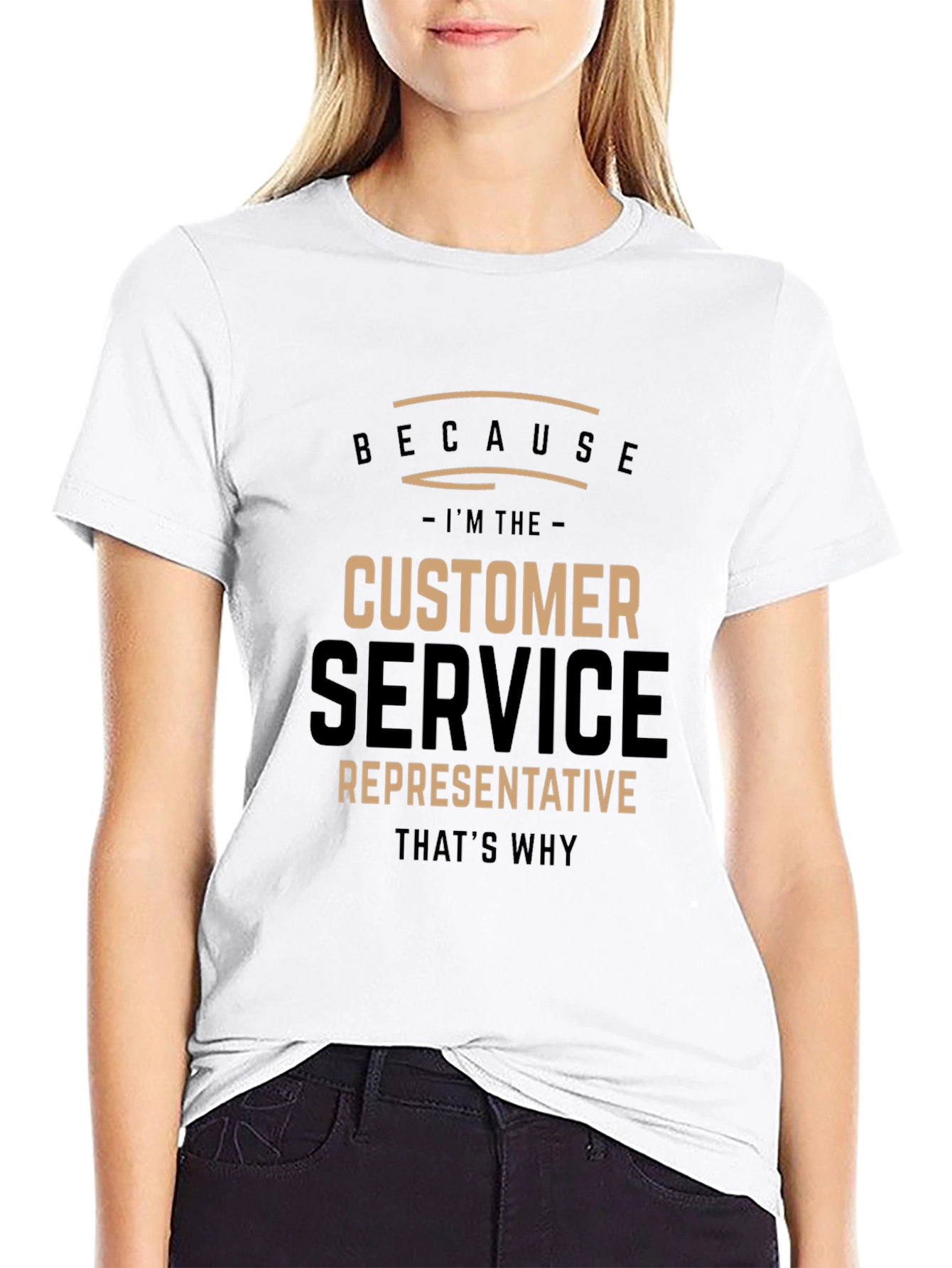 Customer Service Representative Black T-Shirt