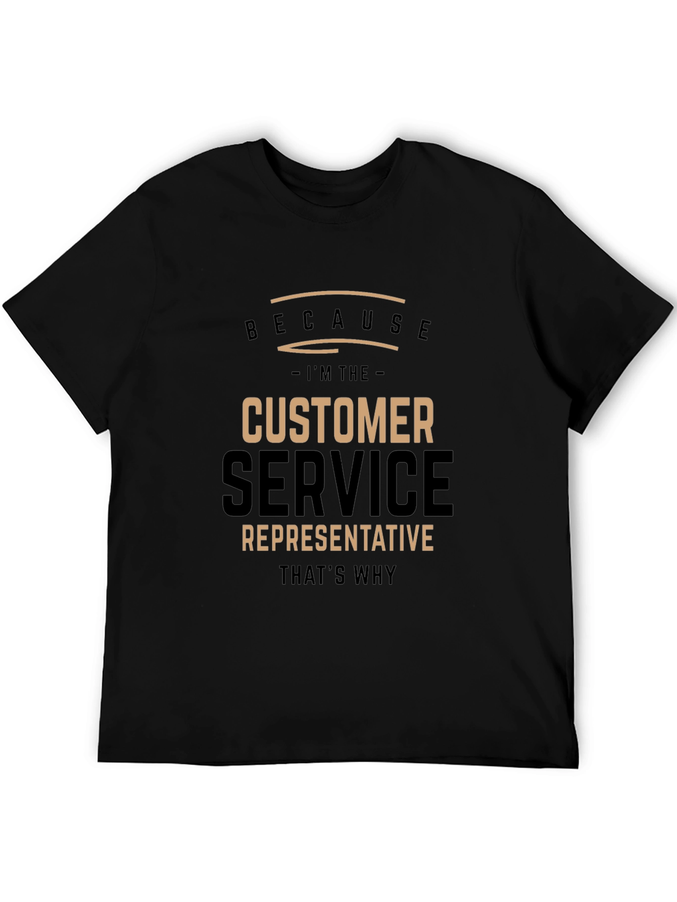 Customer Service Representative Black T-Shirt