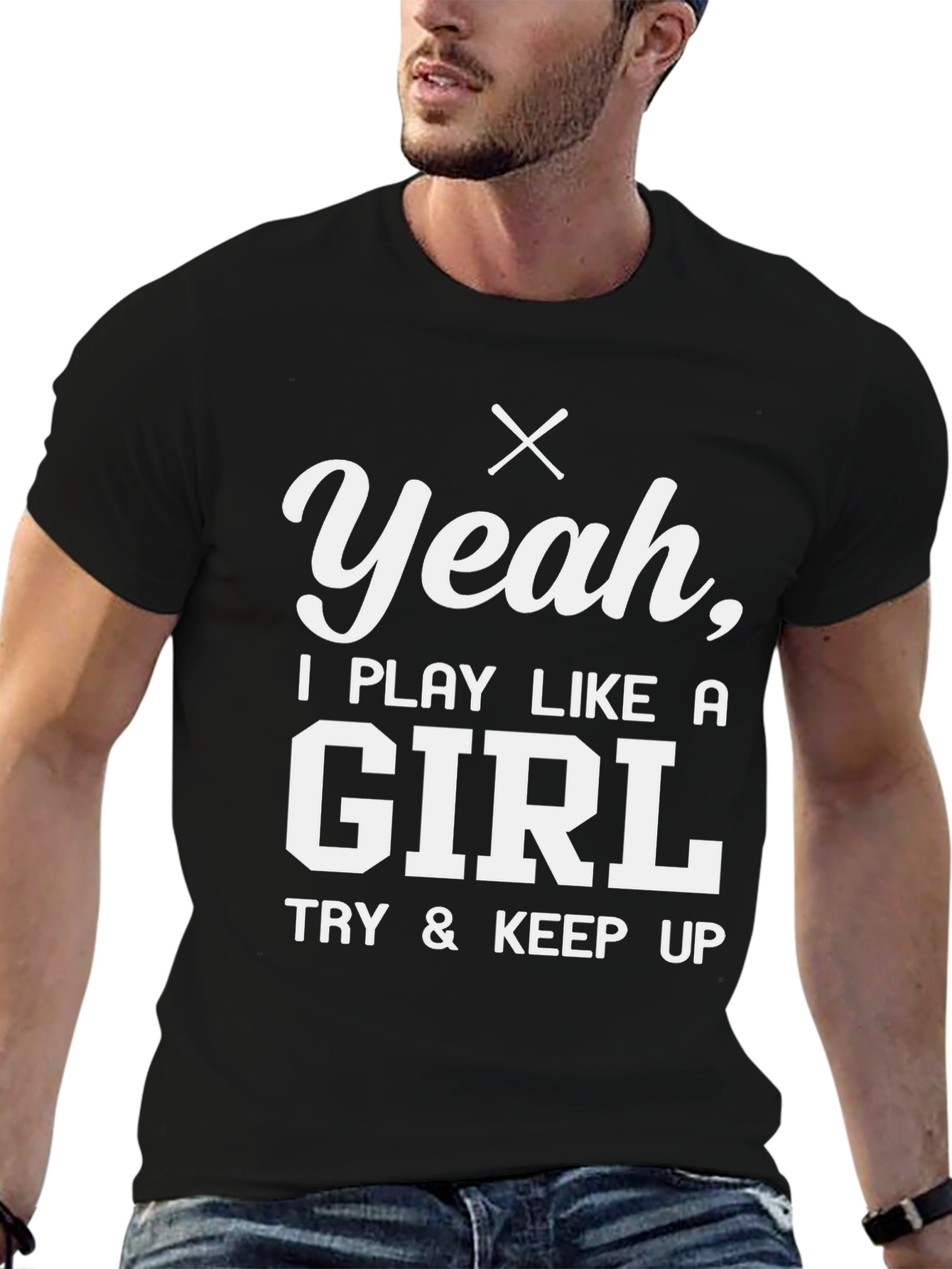 Play Like a Girl T-Shirt - Funny Graphic Tee