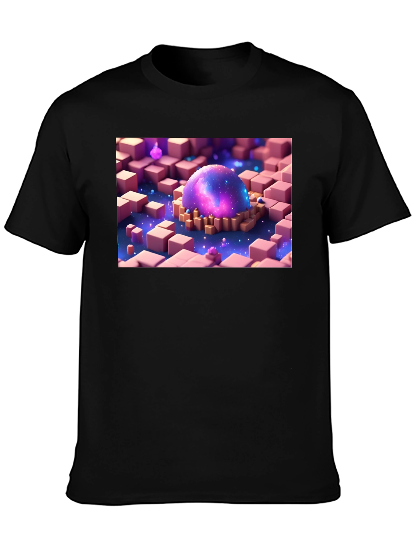 Galaxy Cube T-Shirt - Unique Graphic Tee