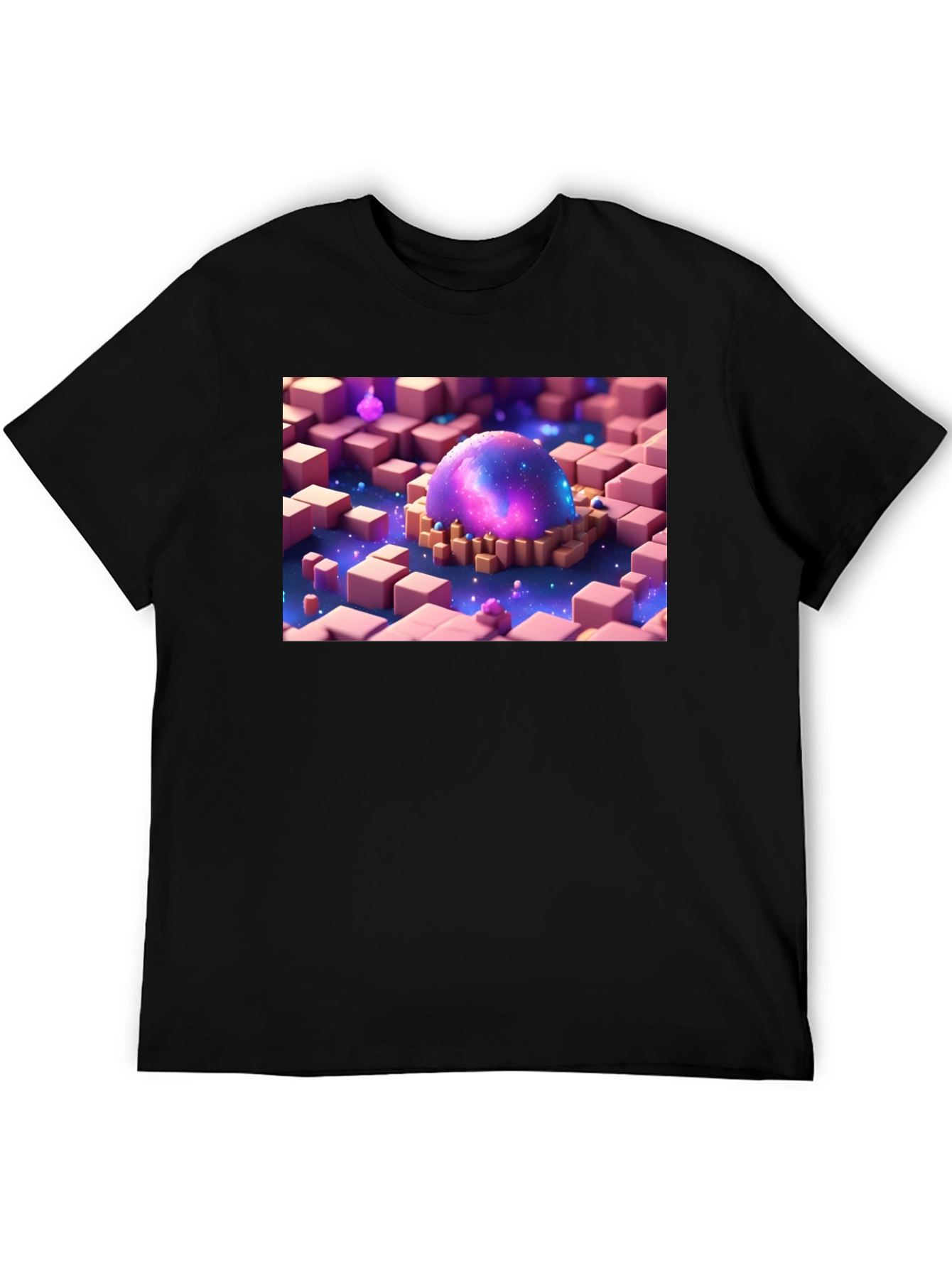 Galaxy Cube T-Shirt - Unique Graphic Tee
