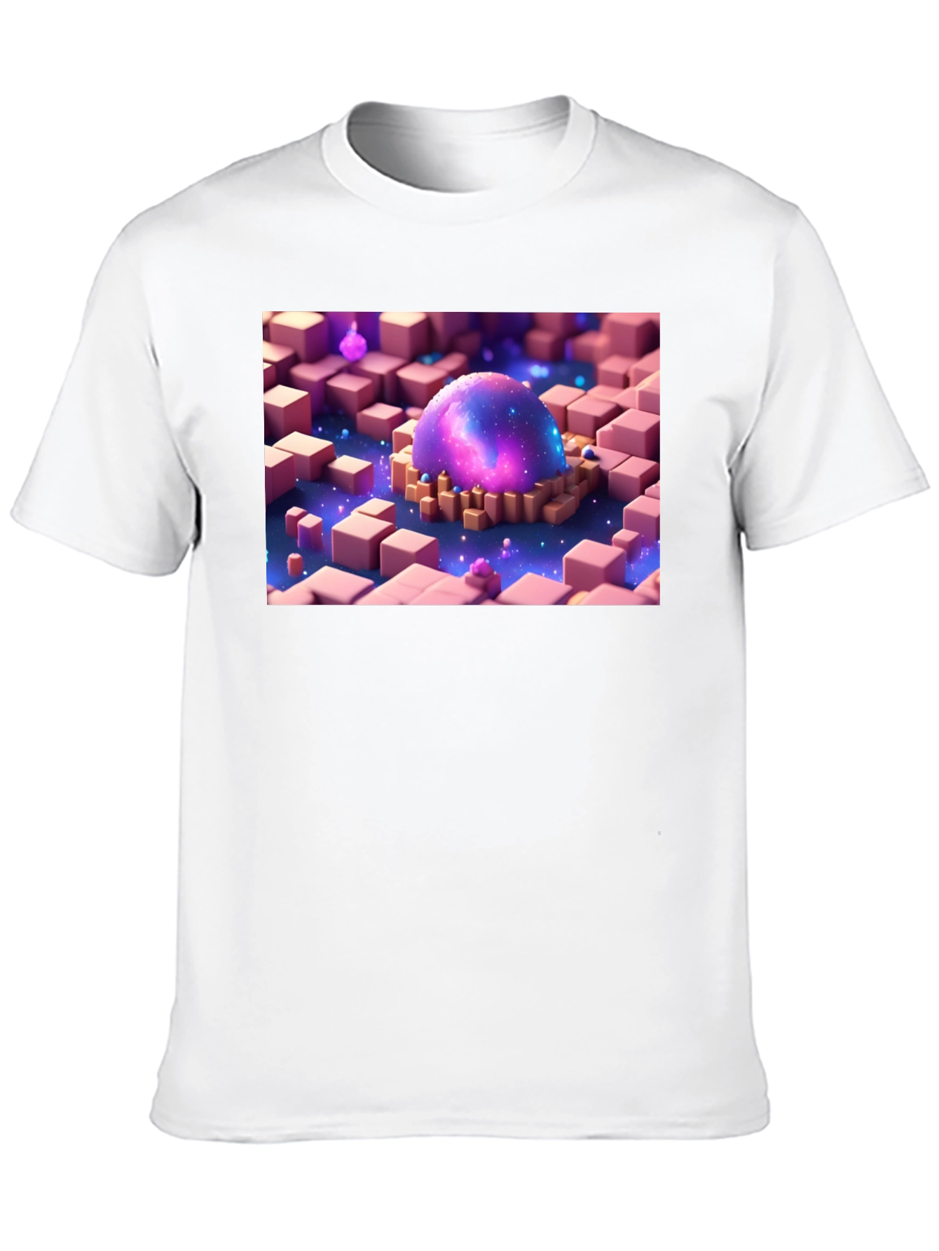 Galaxy Cube T-Shirt - Unique Graphic Tee