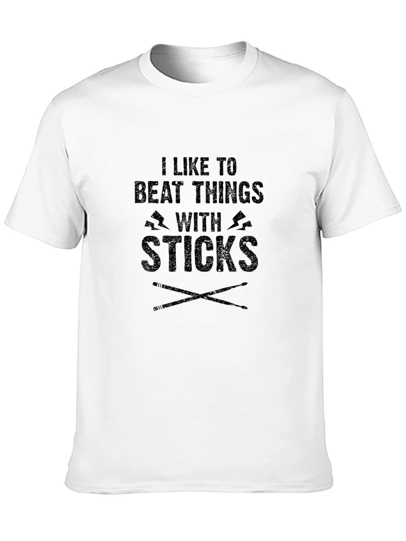 I Like to Beat Things With Sticks Drummer T-Shirt