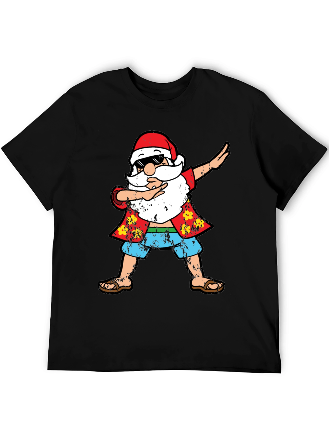 Dabbing Santa Hawaiian Shirt T-Shirt