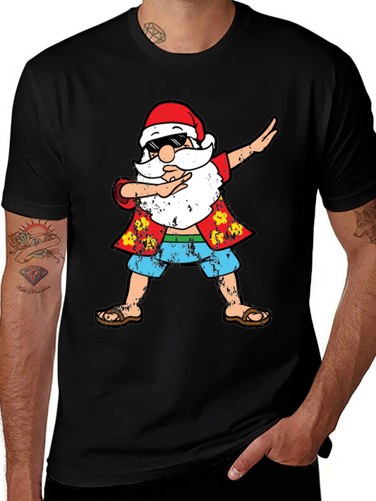 Dabbing Santa Hawaiian Shirt T-Shirt