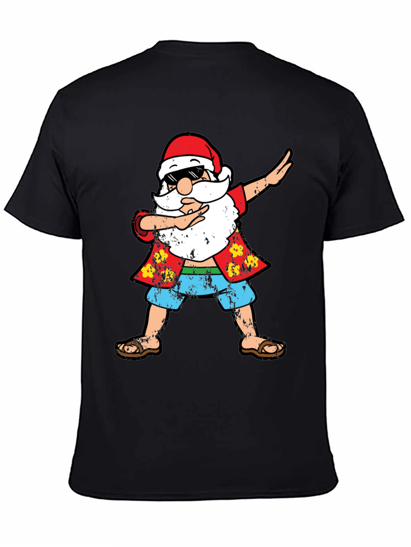 Dabbing Santa Hawaiian Shirt T-Shirt