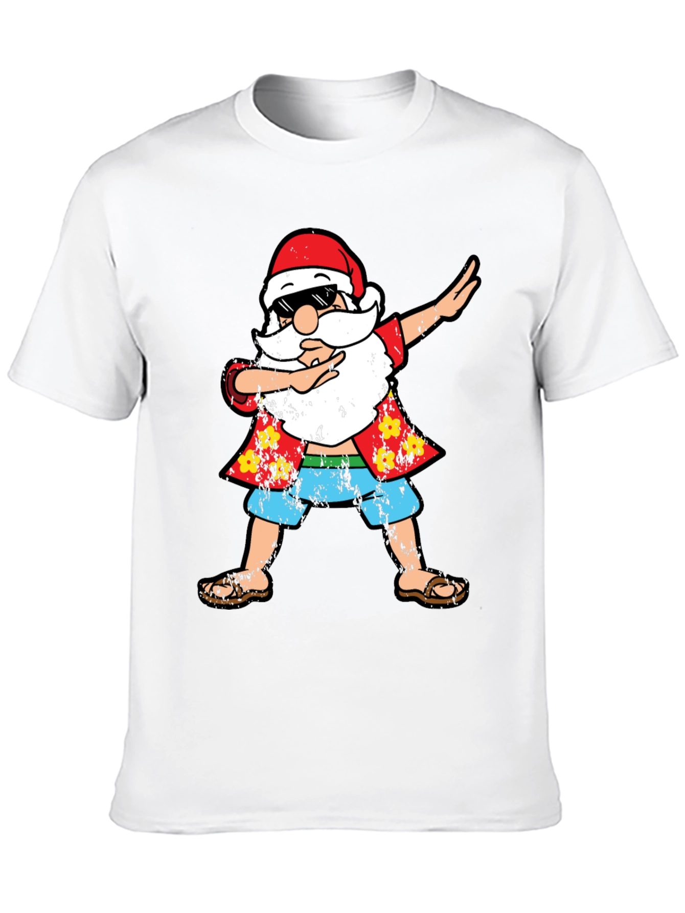Dabbing Santa Hawaiian Shirt T-Shirt