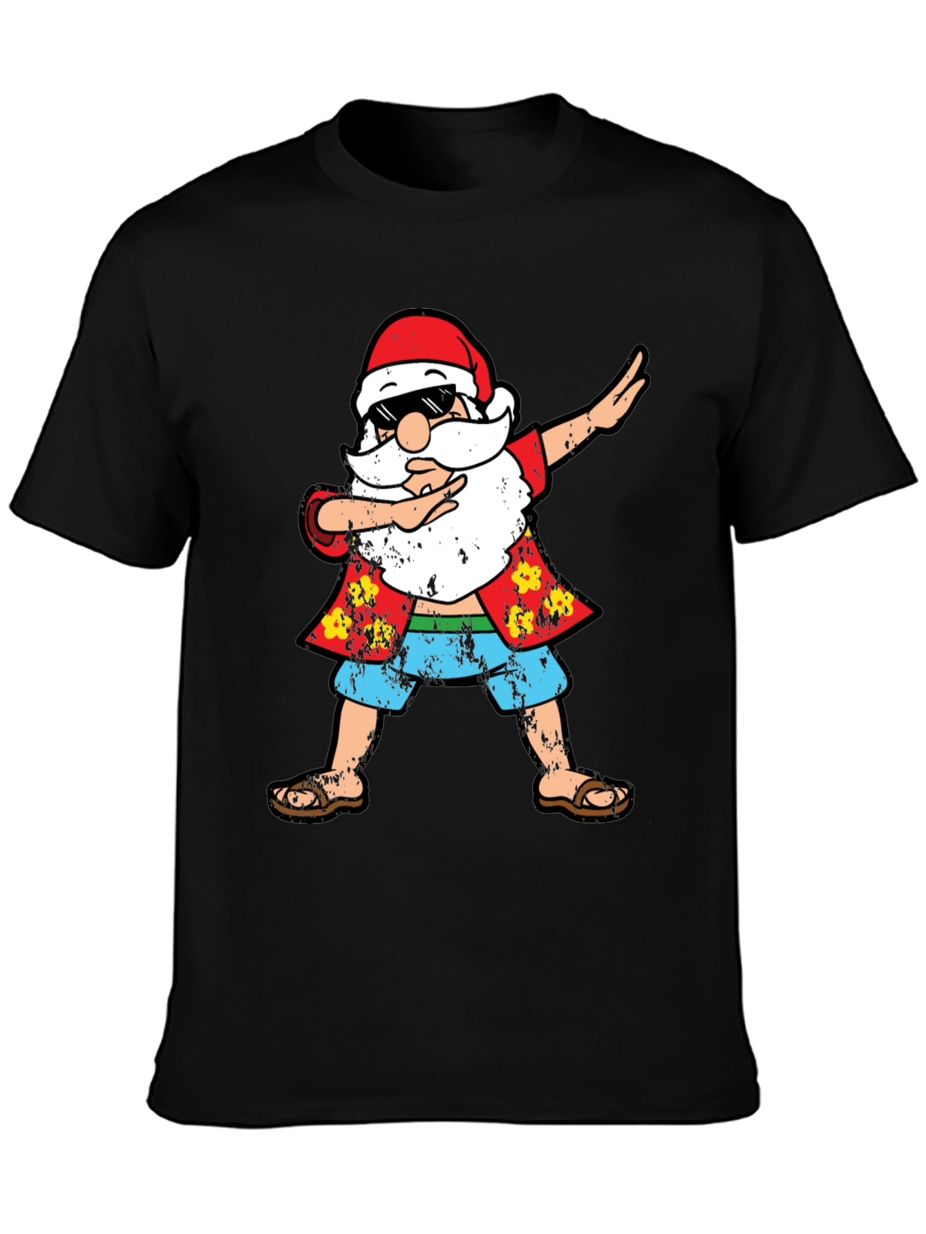 Dabbing Santa Hawaiian Shirt T-Shirt