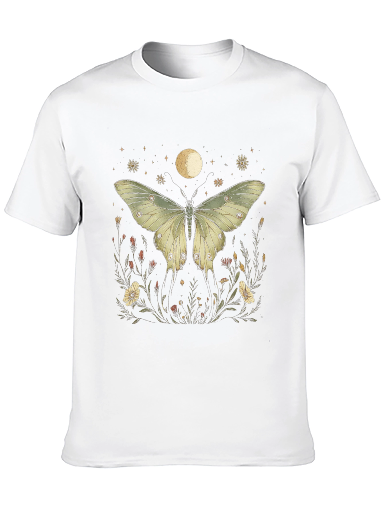 Butterfly Moon Black Graphic Tee