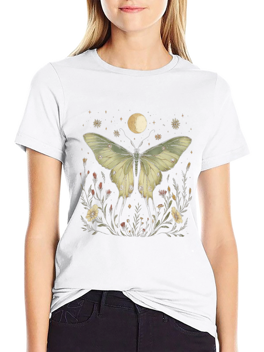 Butterfly Moon Black Graphic Tee