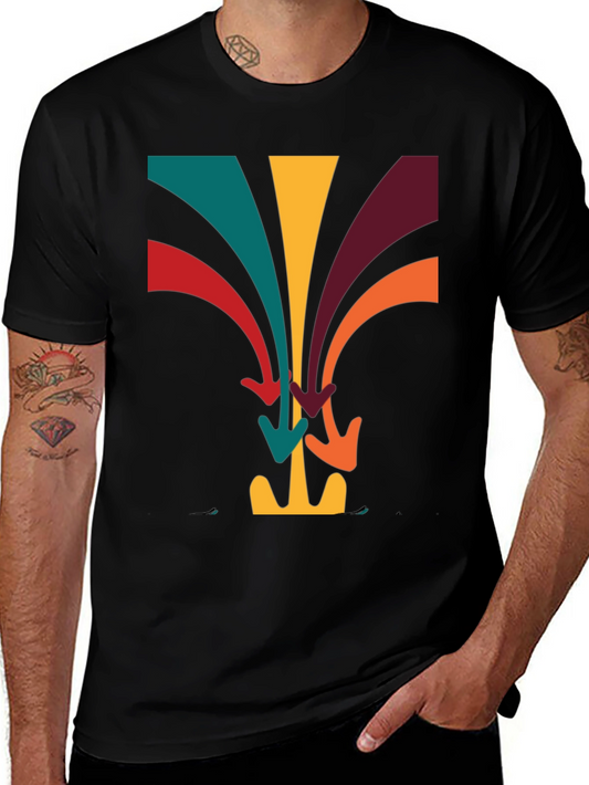 Retro Arrow Stream T-Shirt - Vintage Design Tee
