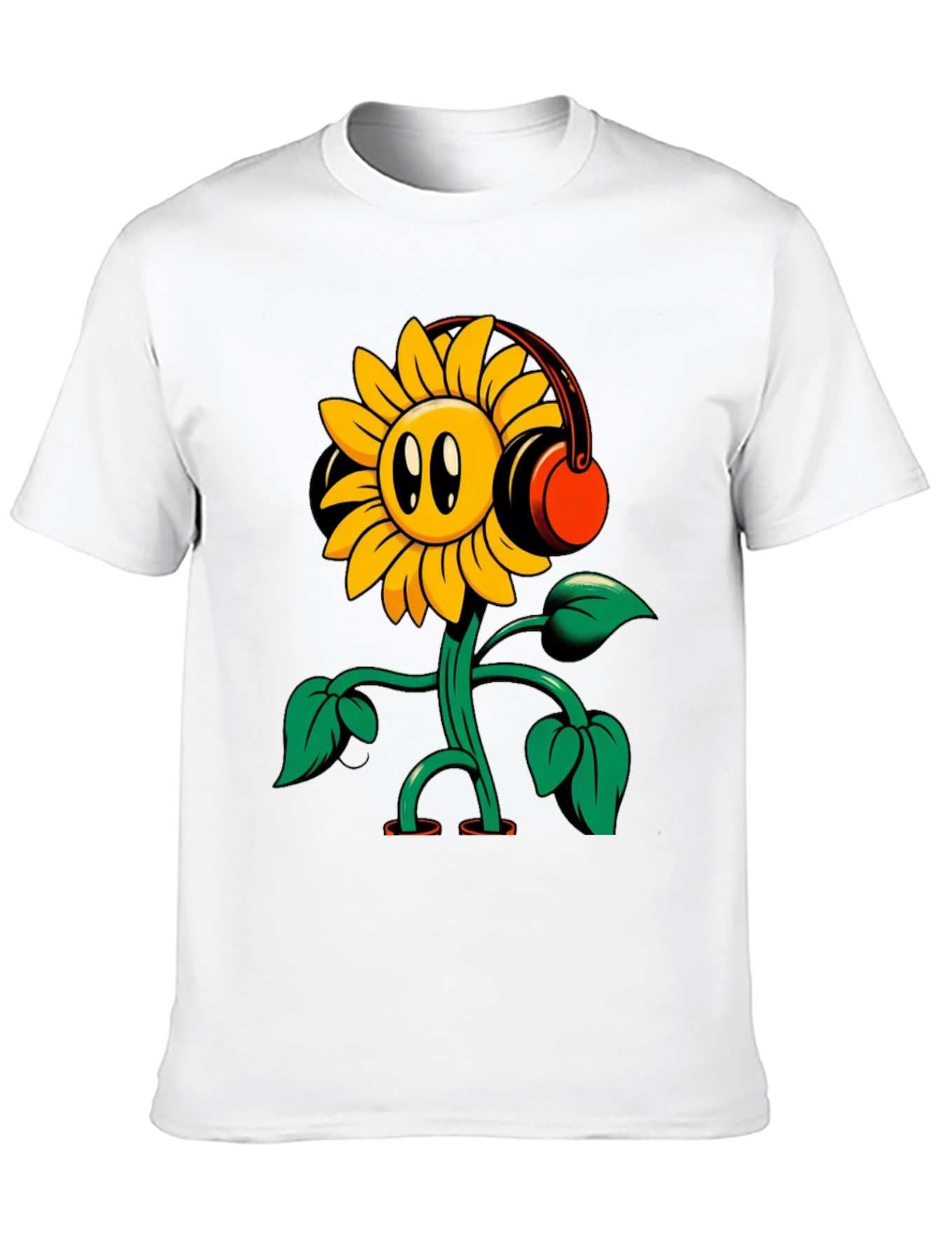 Sunflower Headphone T-Shirt
