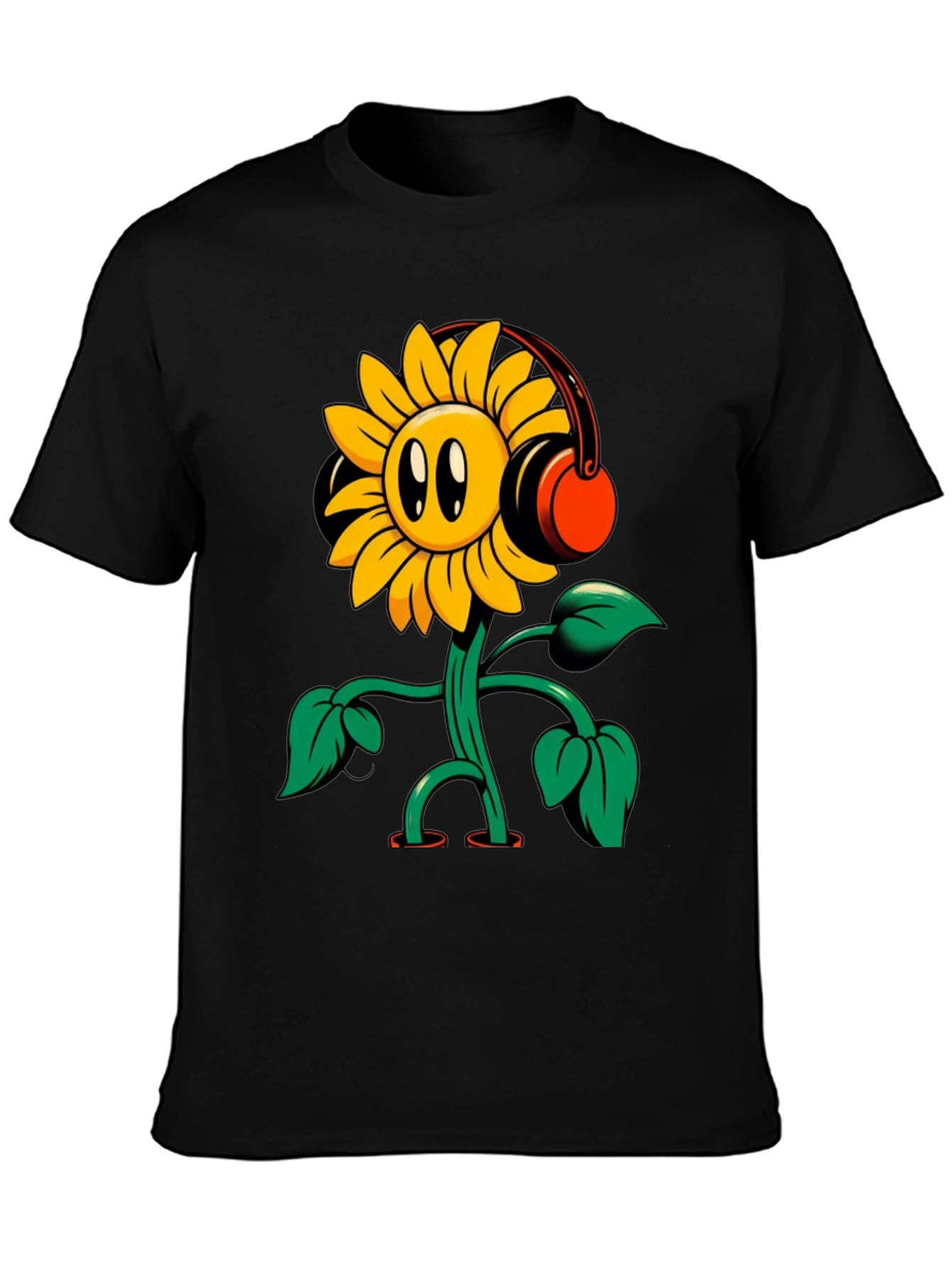 Sunflower Headphone T-Shirt
