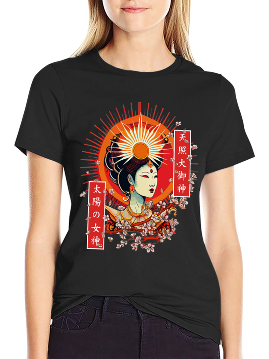 Amaterasu Graphic T-Shirt - Japanese Sun Goddess
