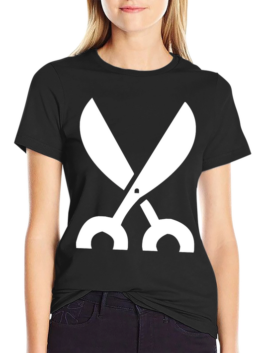 Scissors Graphic Black T-Shirt