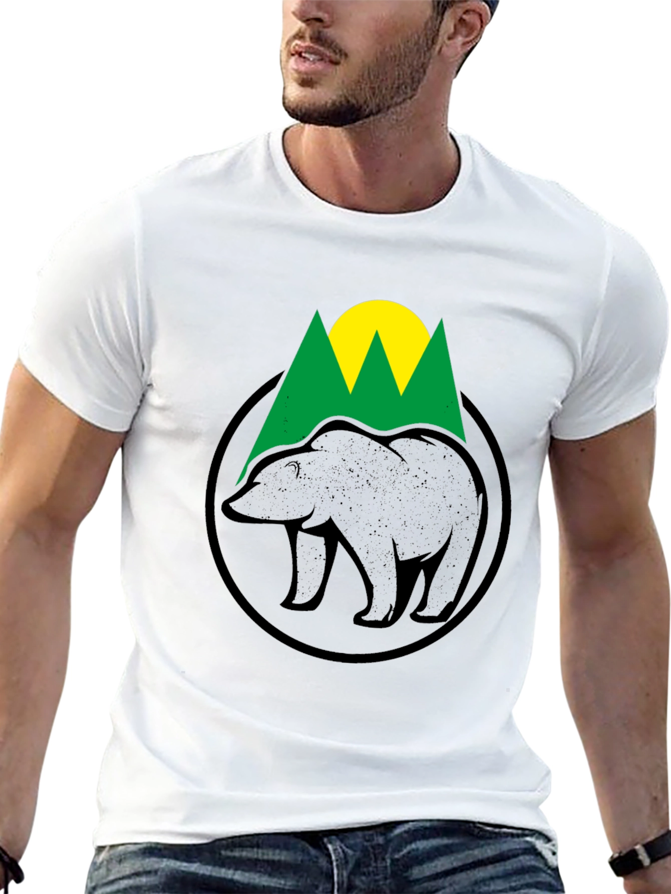 Bear Mountain Graphic T-Shirt - Nature Inspired Design