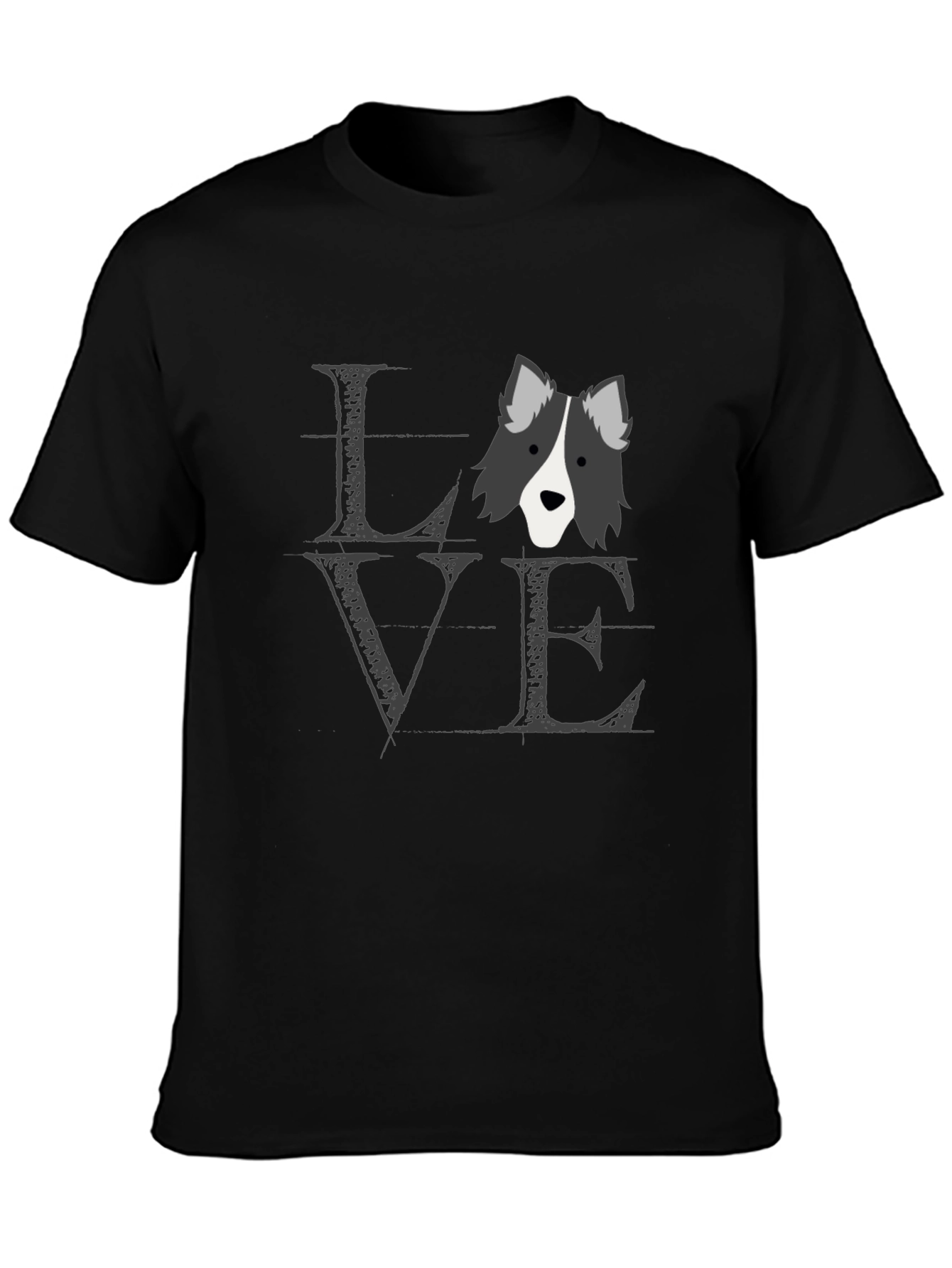 Love Border Collie T-Shirt Dog Lover Tee
