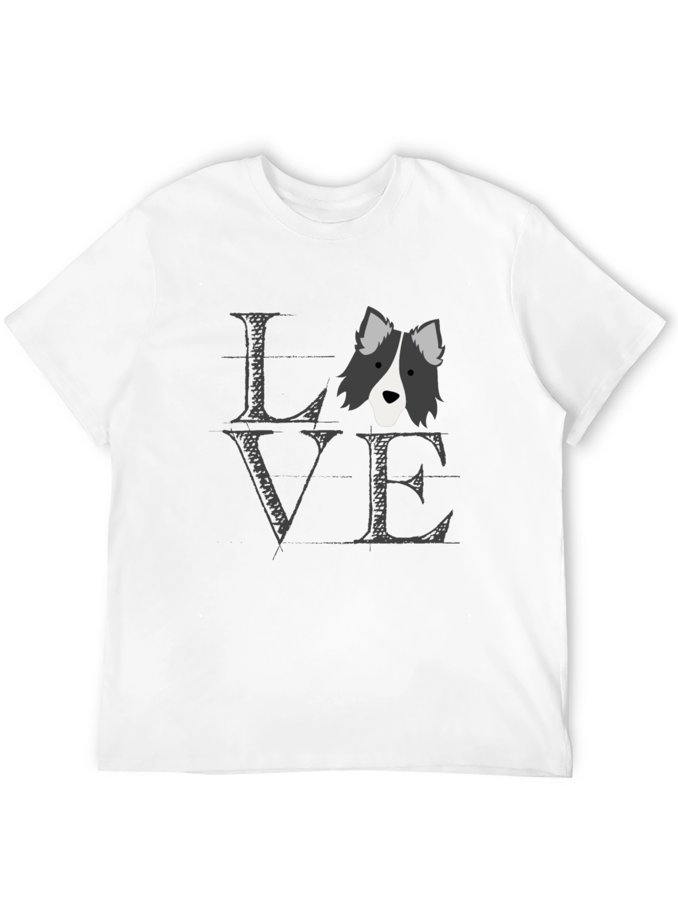 Love Border Collie T-Shirt Dog Lover Tee