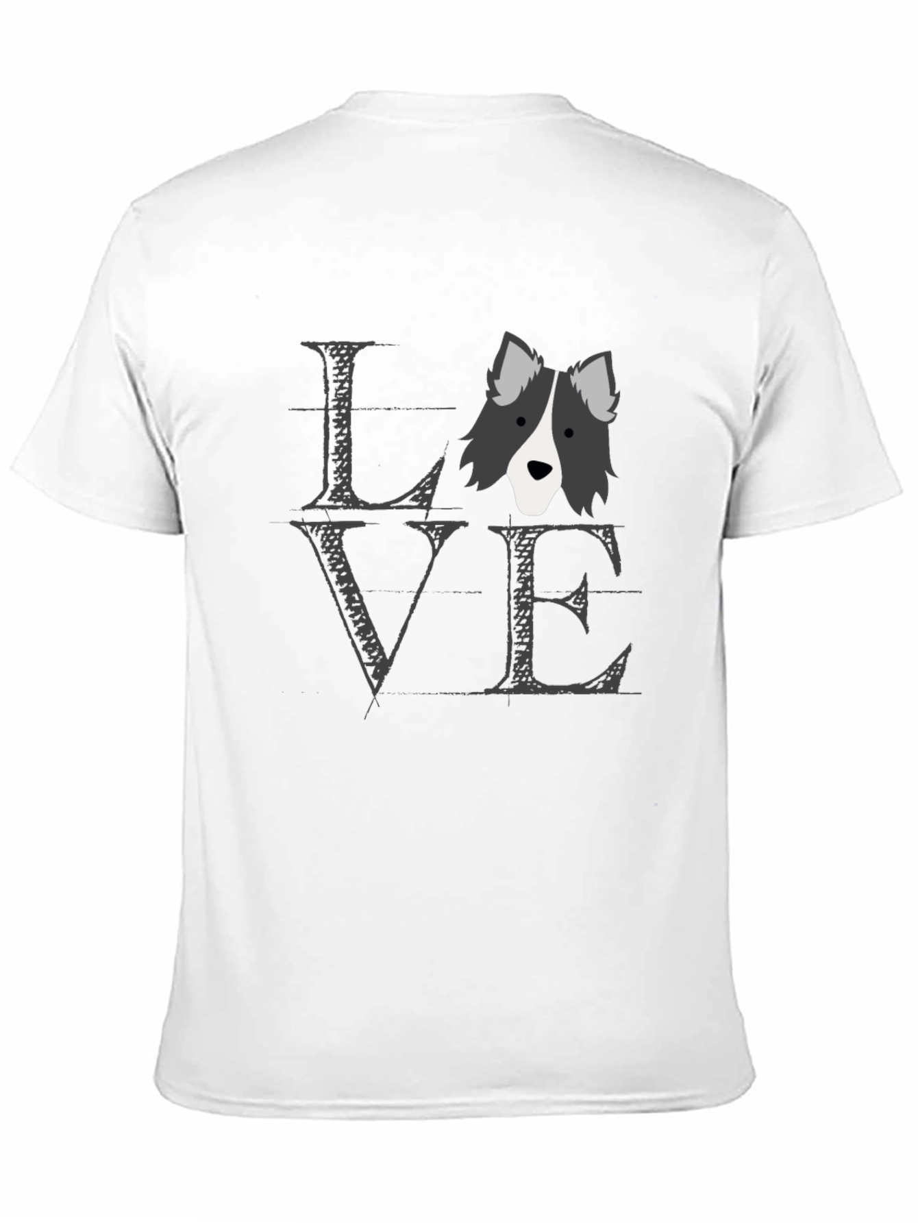 Love Border Collie T-Shirt Dog Lover Tee