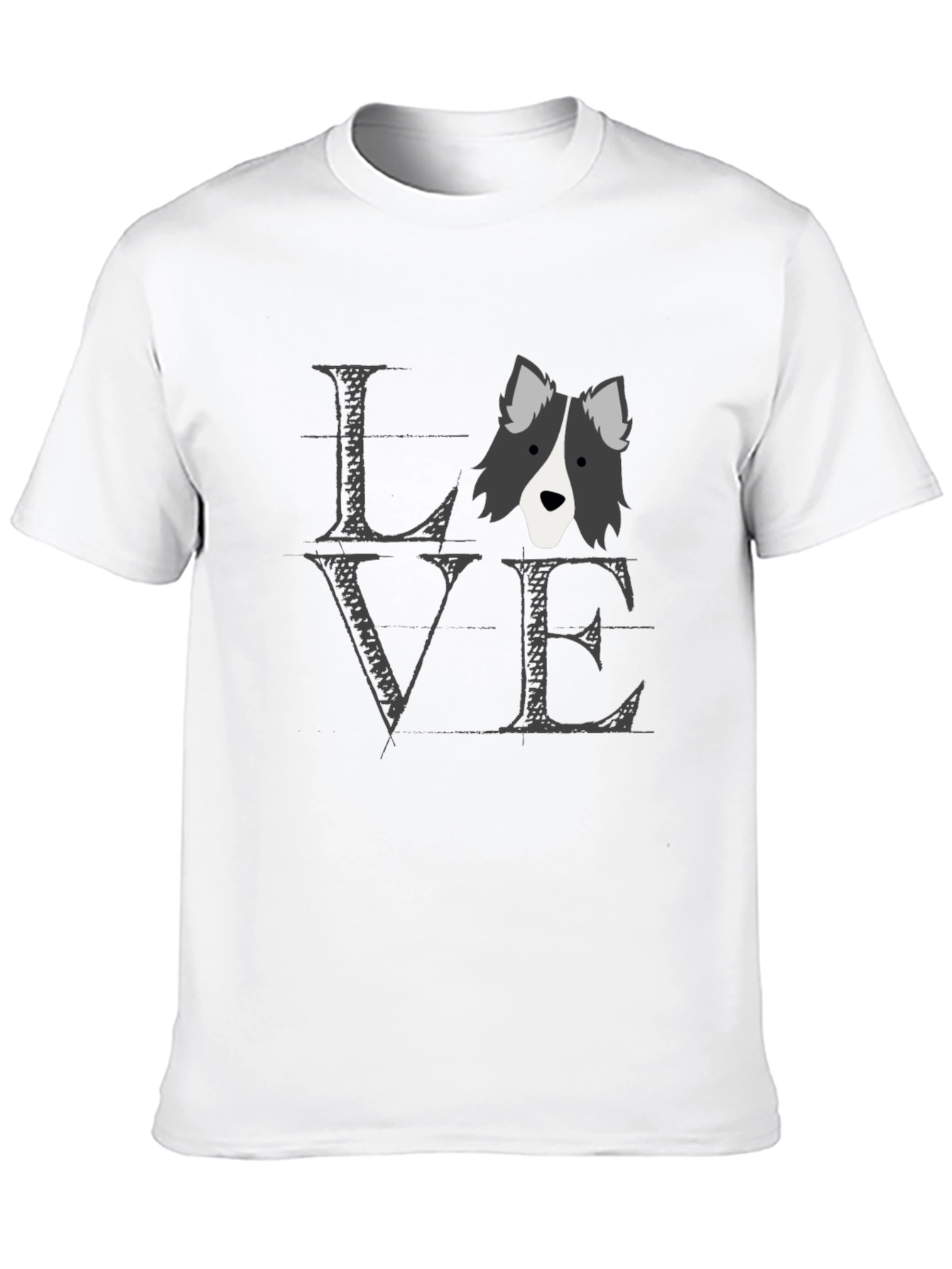 Love Border Collie T-Shirt Dog Lover Tee