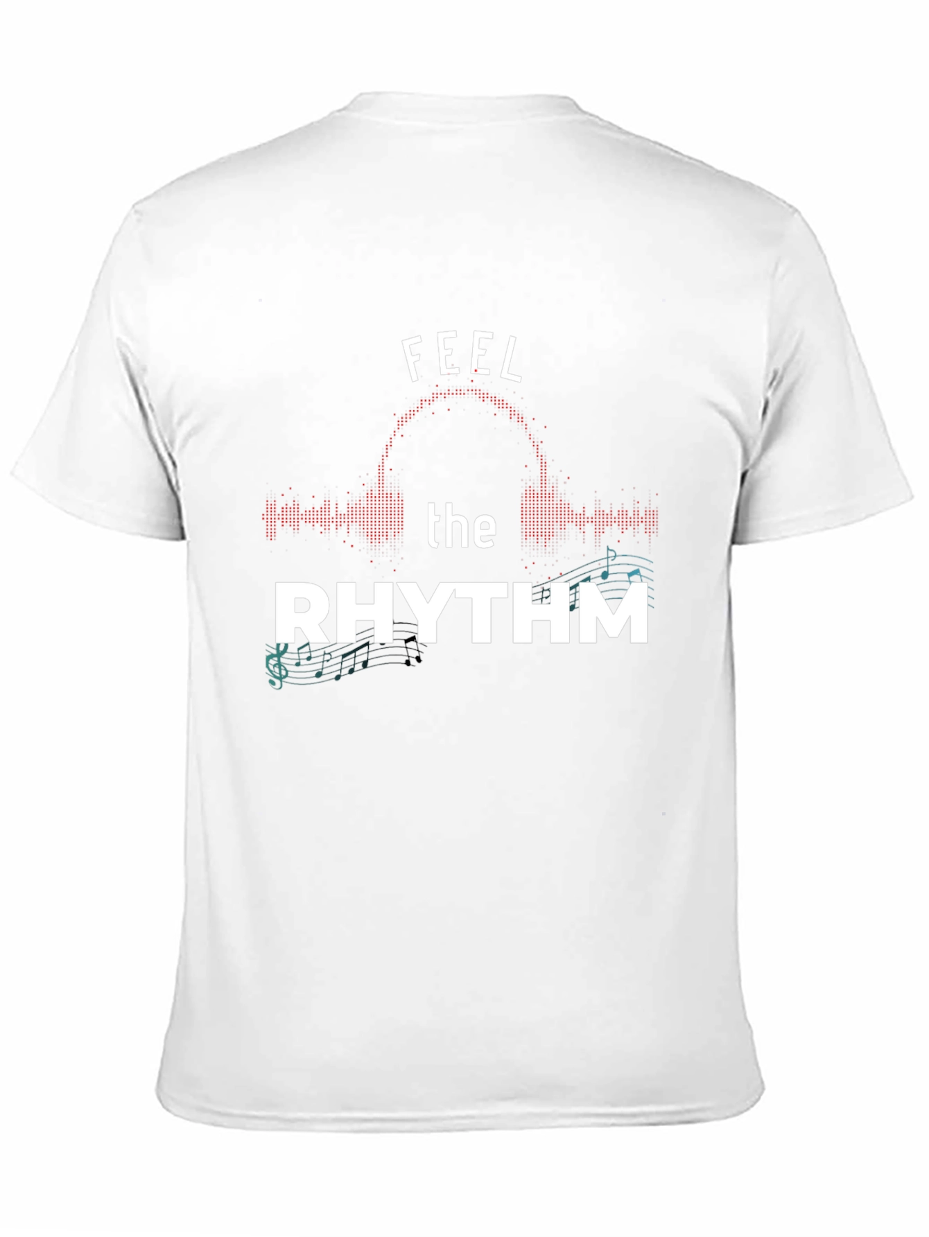 Feel the Rhythm Graphic T-Shirt - Music Lover Tee