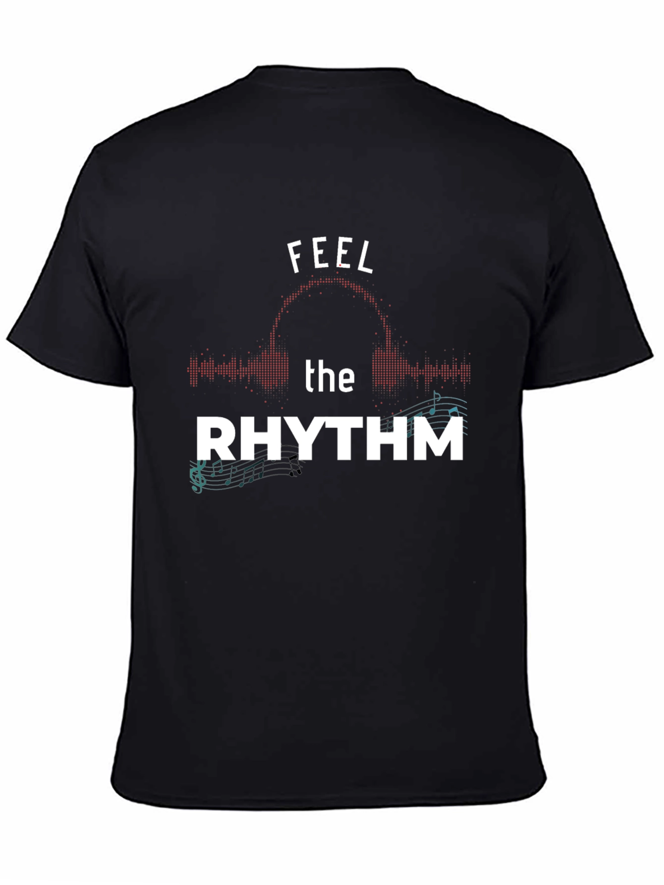 Feel the Rhythm Graphic T-Shirt - Music Lover Tee