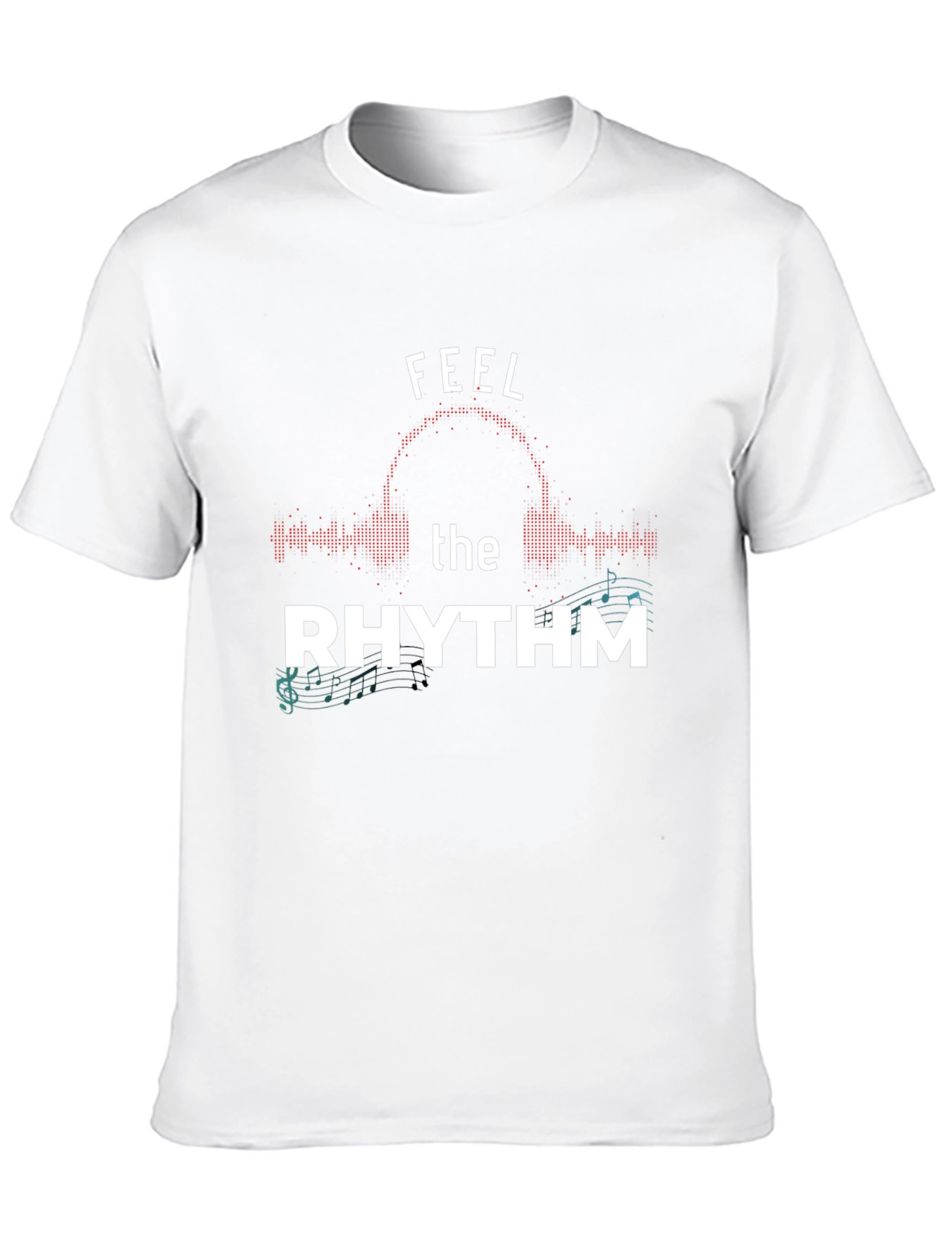 Feel the Rhythm Graphic T-Shirt - Music Lover Tee