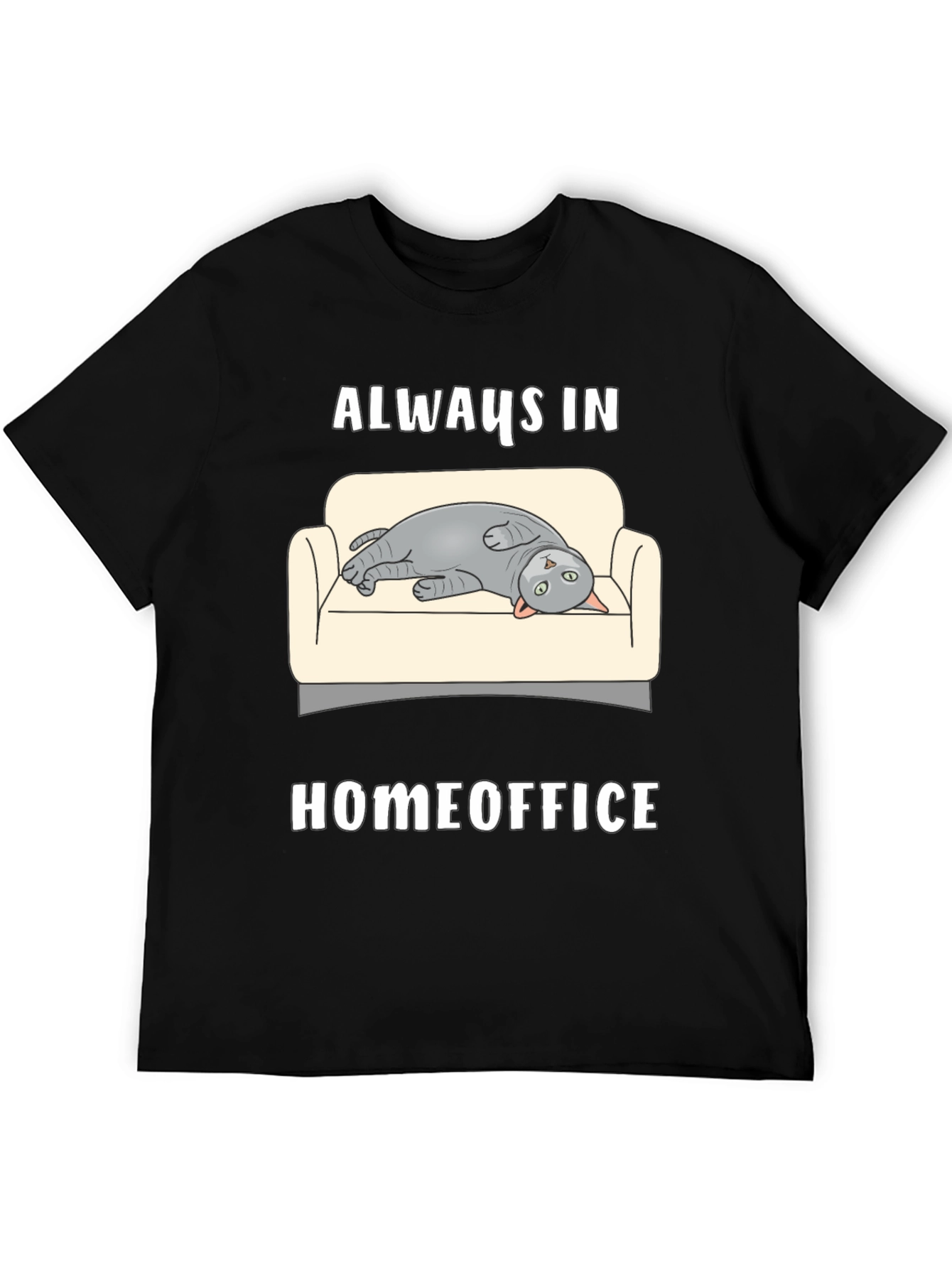 Always in Homeoffice Cat T-Shirt