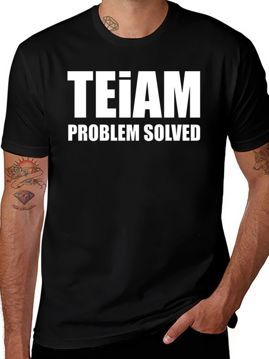 TEIAM Problem Solved Graphic Tee - Black