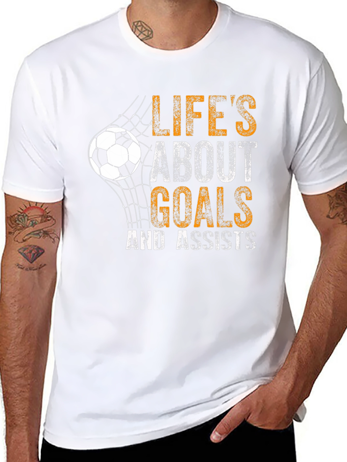 Lifes About Goals T-Shirt - Soccer Graphic Tee