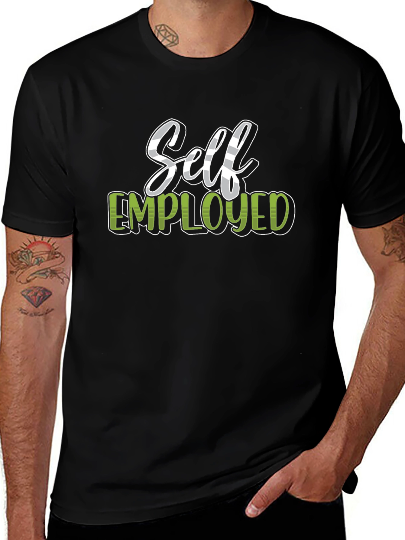 Self Employed Graphic Tee - Black Unisex Shirt