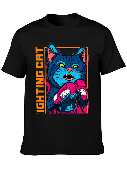 Fighting Cat Graphic Tee