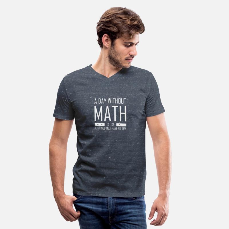 A Day Without Math T-Shirt Funny Mathematician Gif