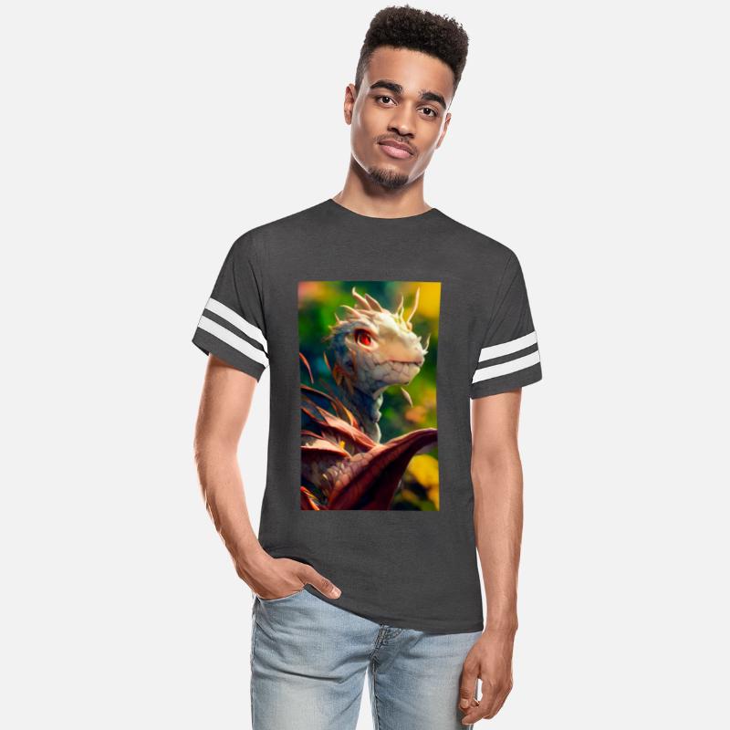 A fabulous mystical dragon in the jungle. A