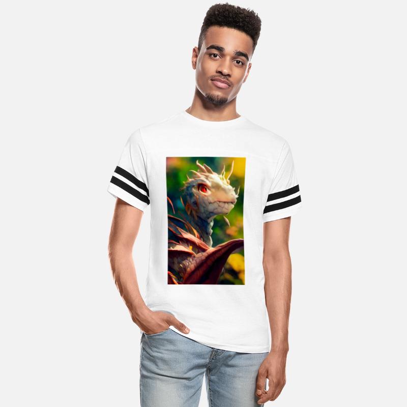 A fabulous mystical dragon in the jungle. A