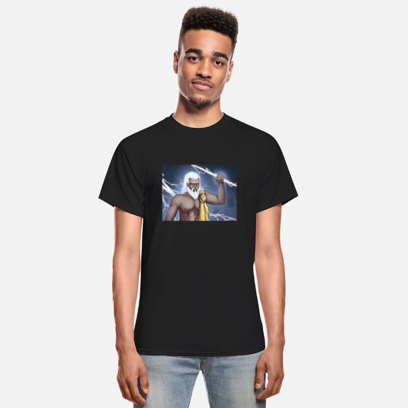 A Titan holding a lightning bolt