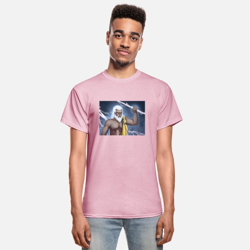 A Titan holding a lightning bolt