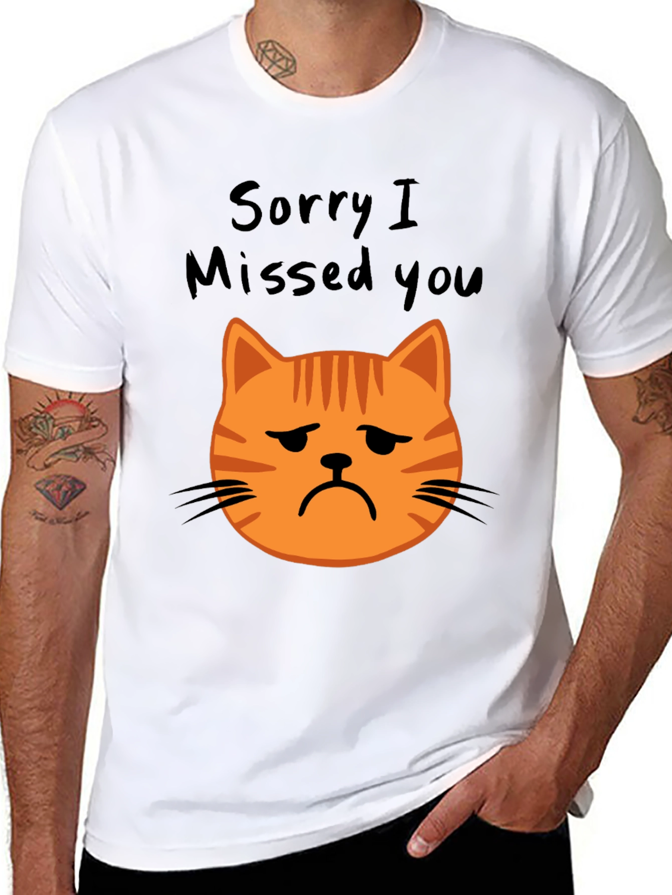 Sorry I Missed You Cat Graphic Tee