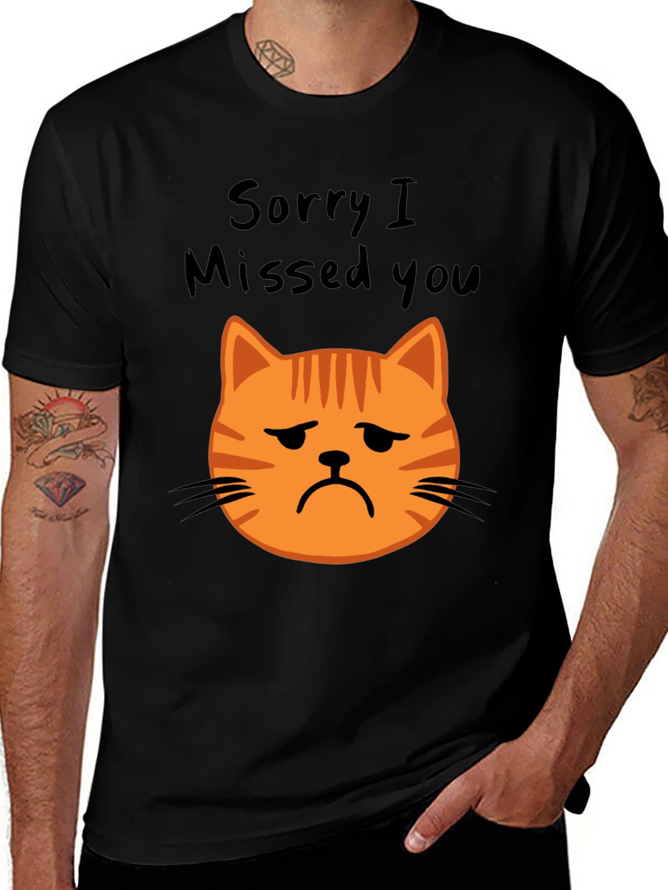 Sorry I Missed You Cat Graphic Tee