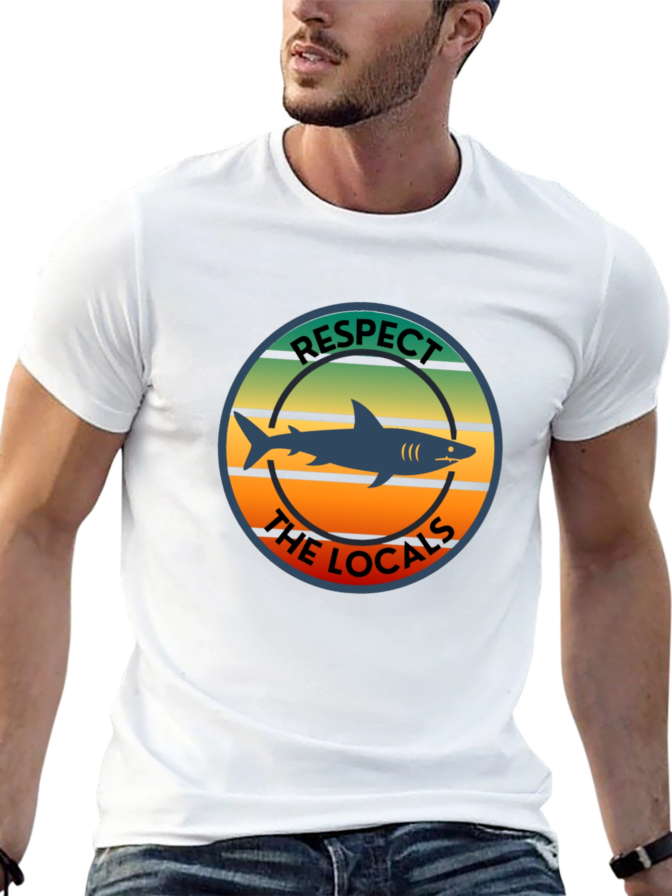 Respect The Locals Shark T-Shirt