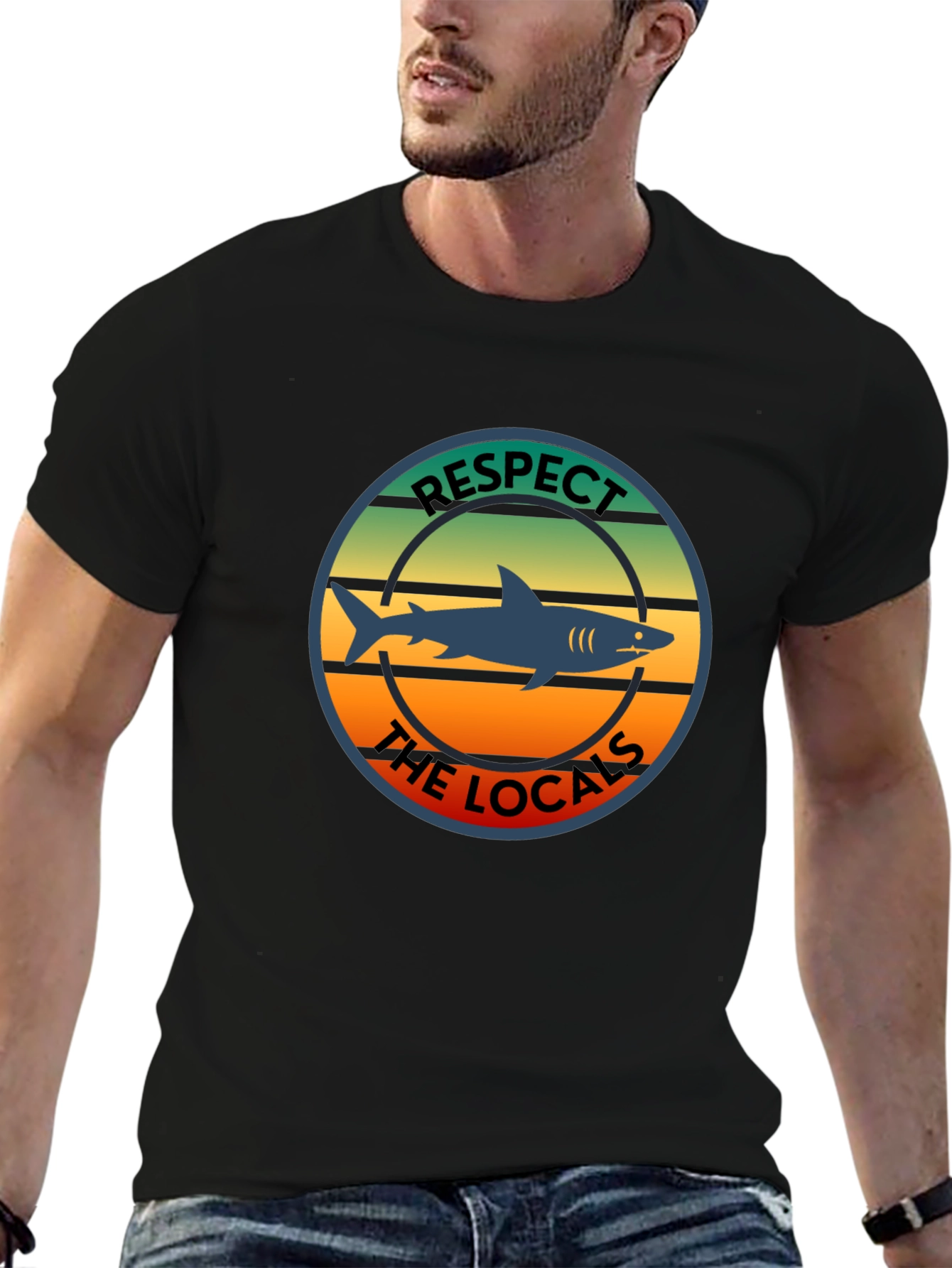Respect The Locals Shark T-Shirt