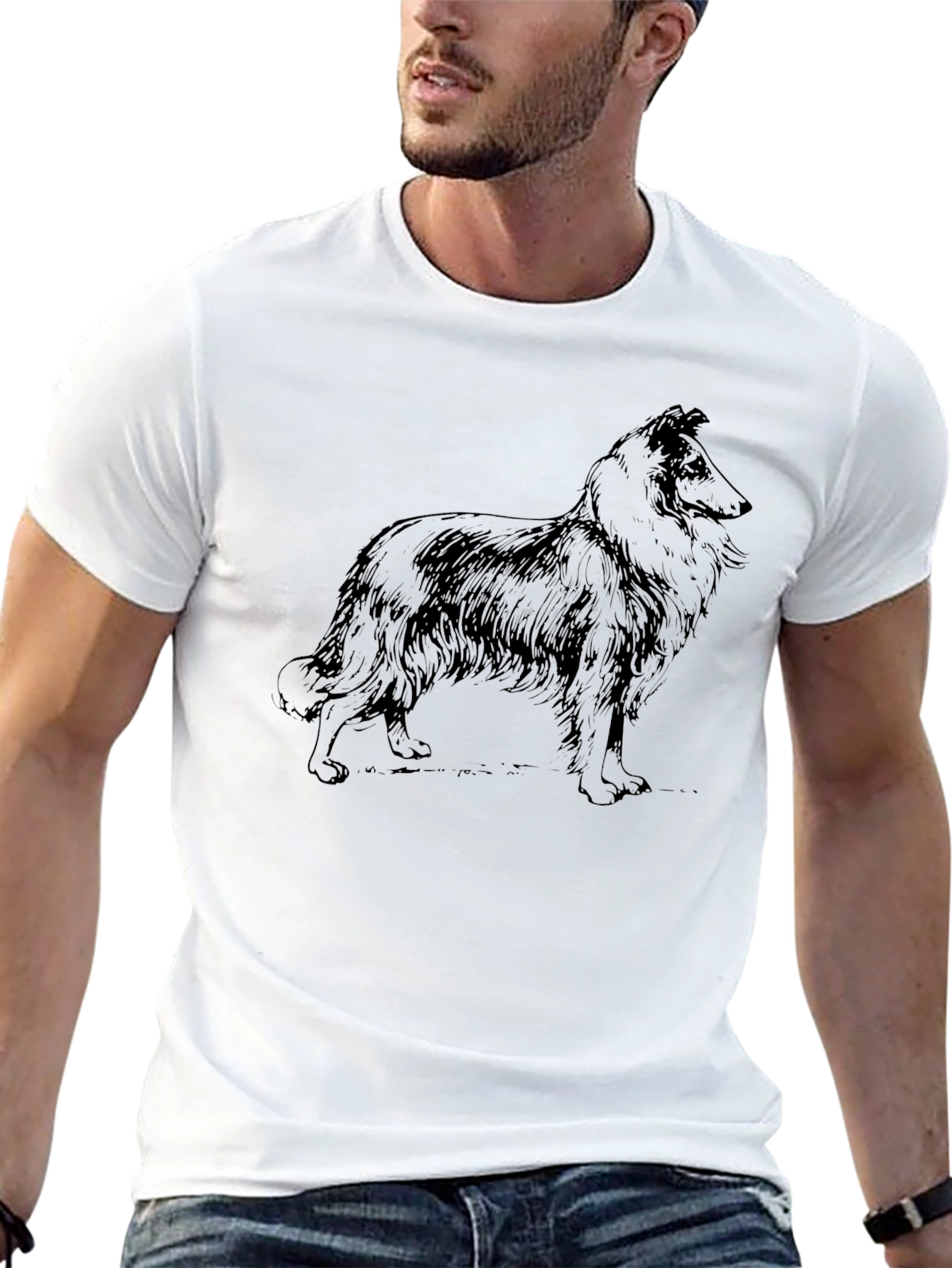 Dog Breed Graphic Print T-Shirt