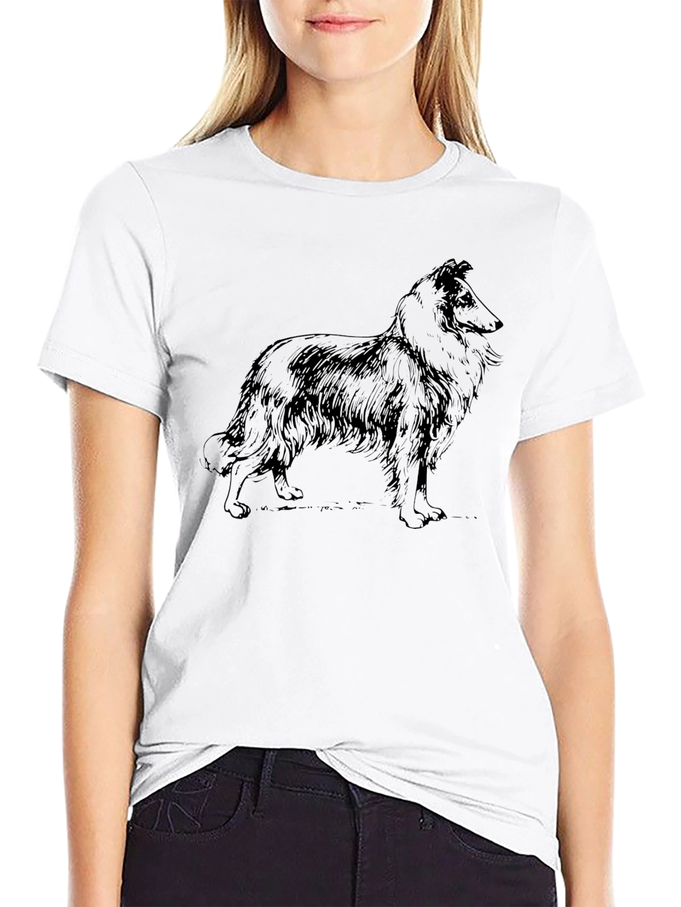 Dog Breed Graphic Print T-Shirt