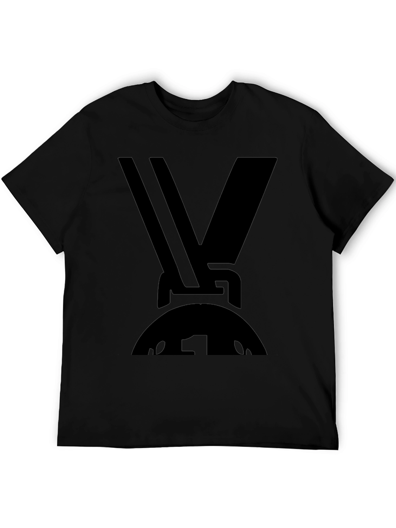 Abstract Graphic Black T-Shirt