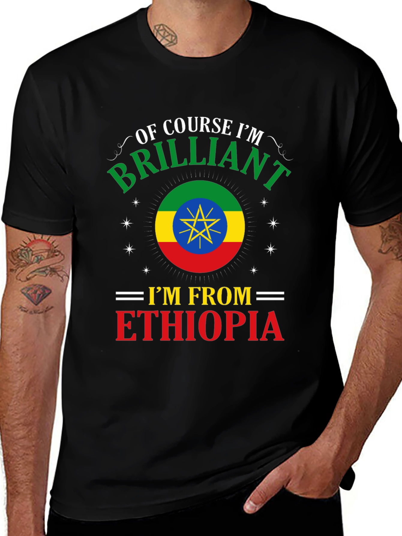 Ethiopia Pride T-Shirt - Brilliant Ethiopian Design