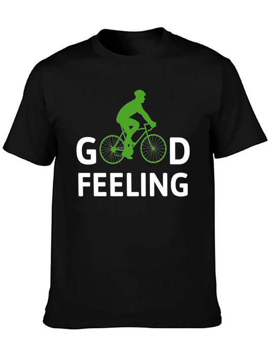 Good Feeling Graphic Tee - Cyclist Design