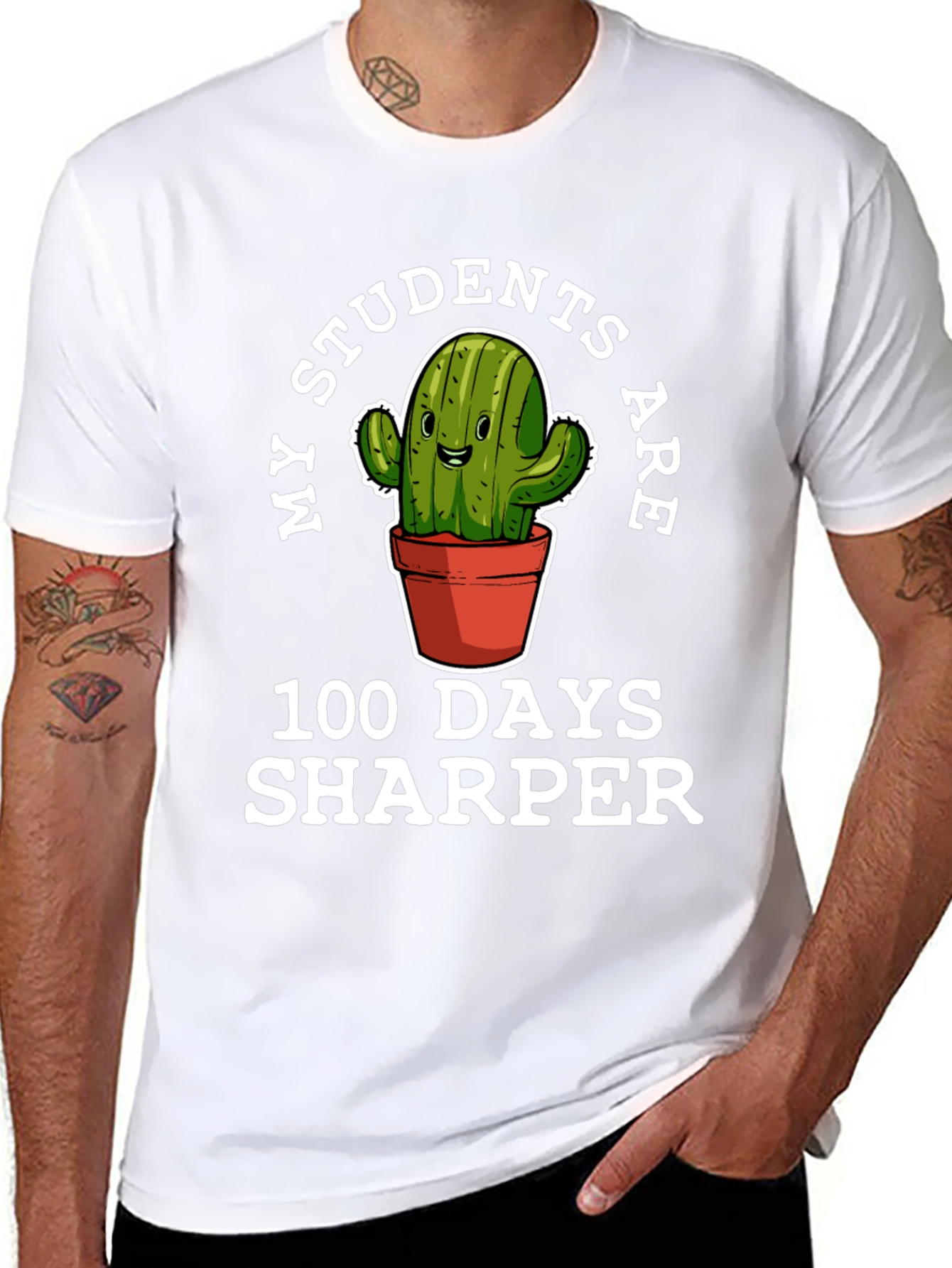My Students Are 100 Days Sharper Teacher T-Shirt