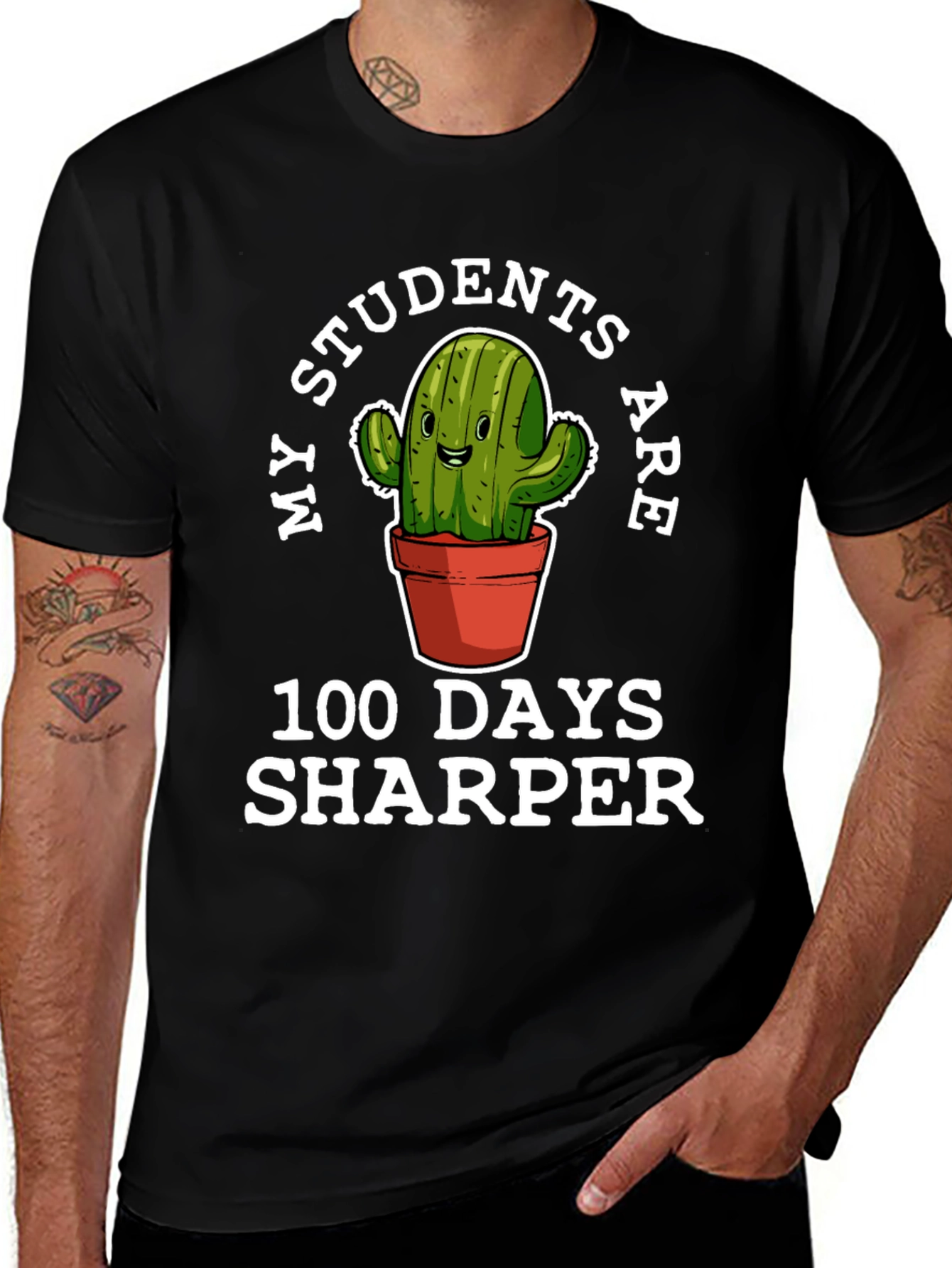 My Students Are 100 Days Sharper Teacher T-Shirt