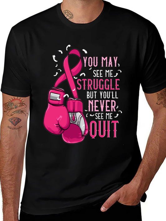 Breast Cancer Awareness Boxing Gloves T-Shirt