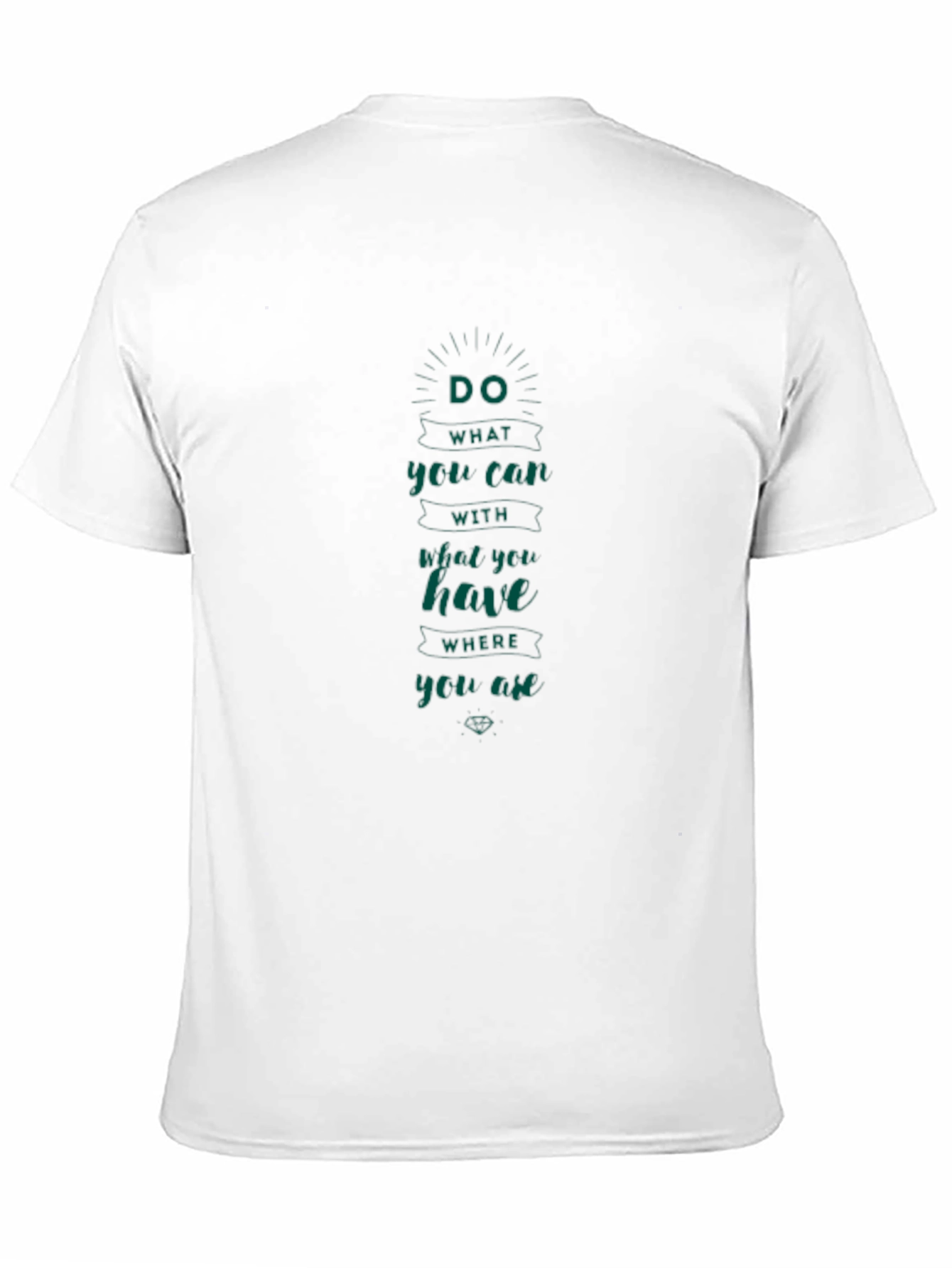 Inspirational Quote Graphic Tee - Casual Black T-Shirt